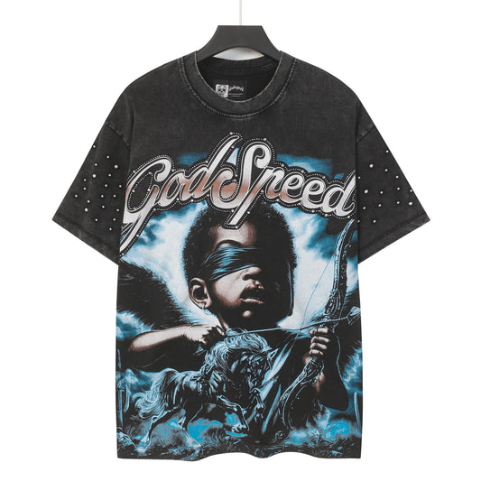 Godspeed Archer Studded Sleeve T-Shirt — hero